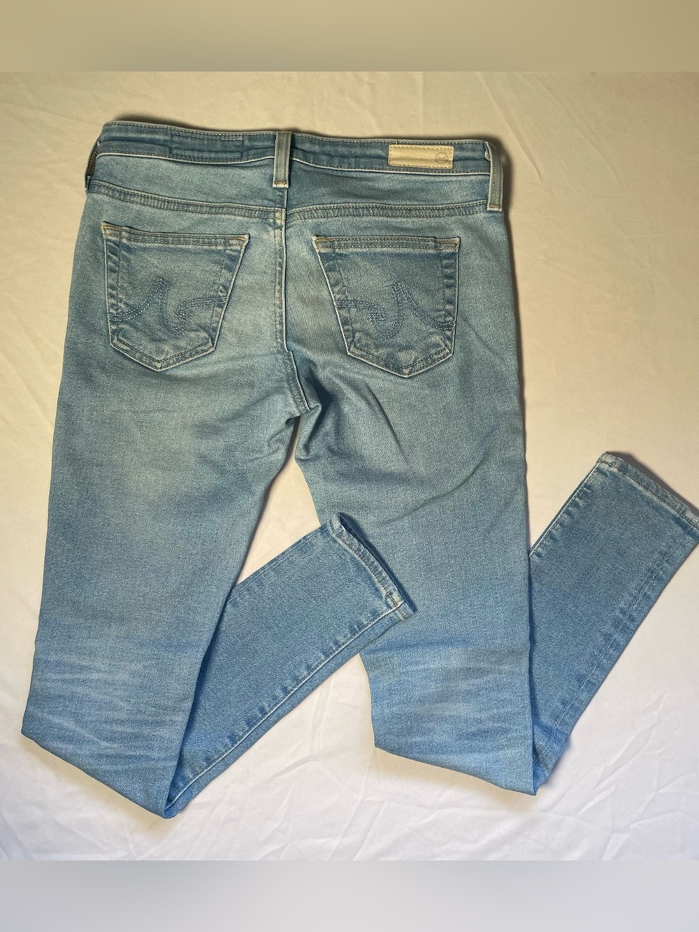 AG Adriano Goldschmied Blue The Legging Ankle Super Skinny Jeans Womens 24R - Picture 2 of 7